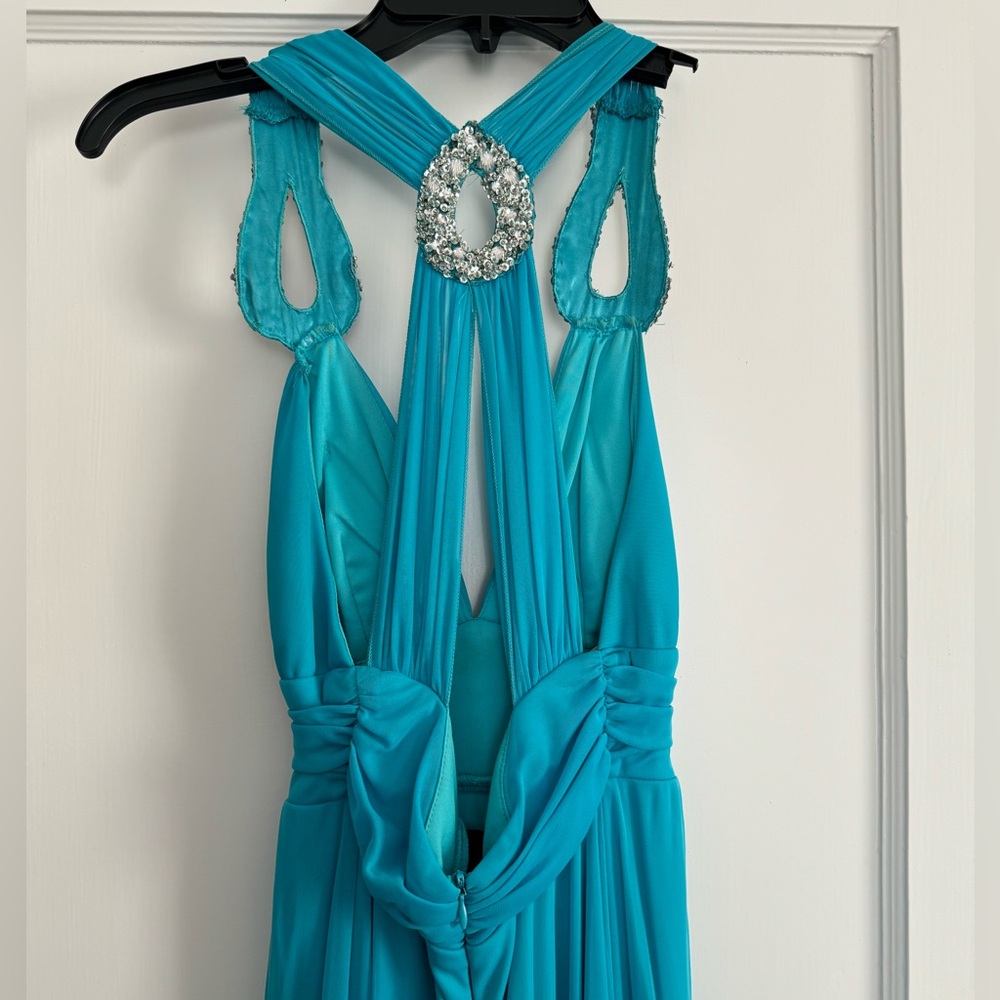 Josh & Jazz Aqua Prom Dress. No tag for size but guessing women’s 6-8 - Picture 8 of 10